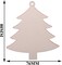 50-Pack Wooden Christmas Tree Ornaments – 3-Inch Unfinished Wood Cutouts for DIY Painting, Holiday Decorations, and Crafts
